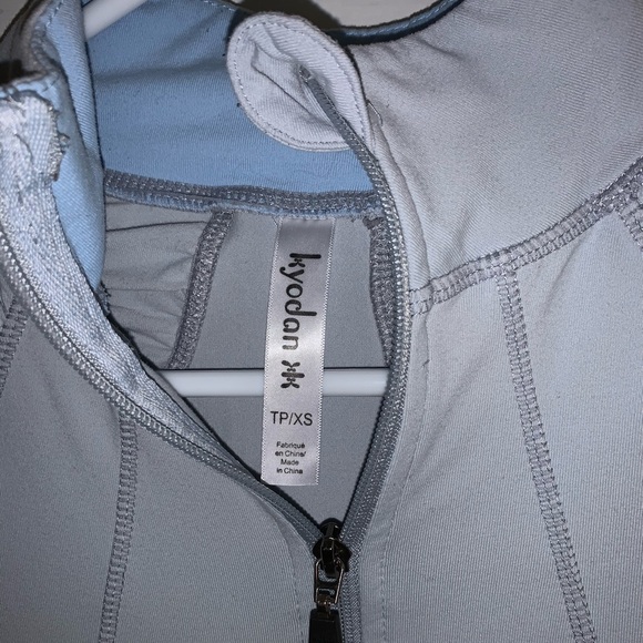 Powder blue peplum workout top - Picture 3 of 3